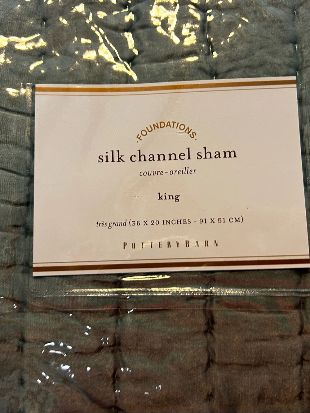 Pottery barn Silk Pillow Shams